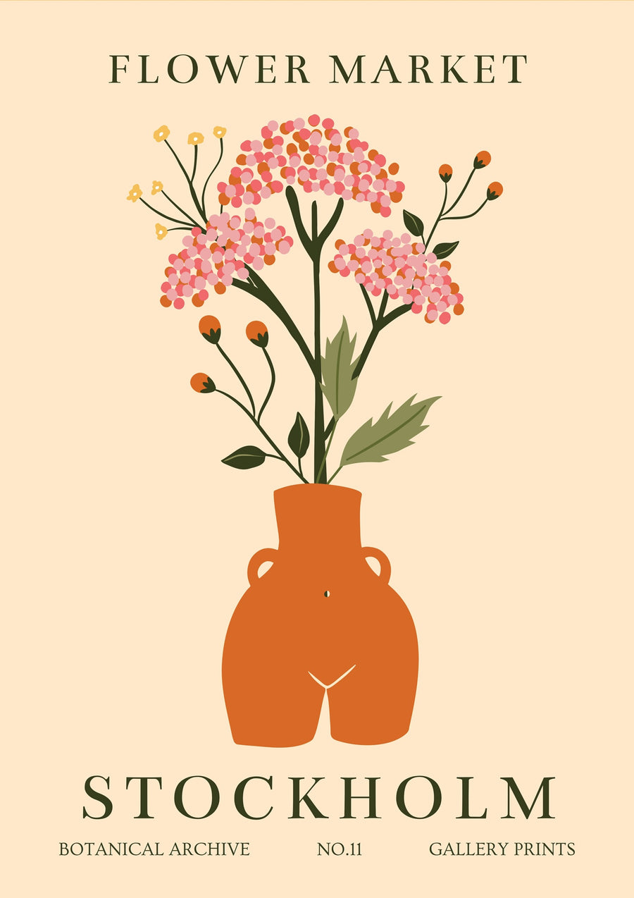 Marché aux fleurs de Stockholm - Print only