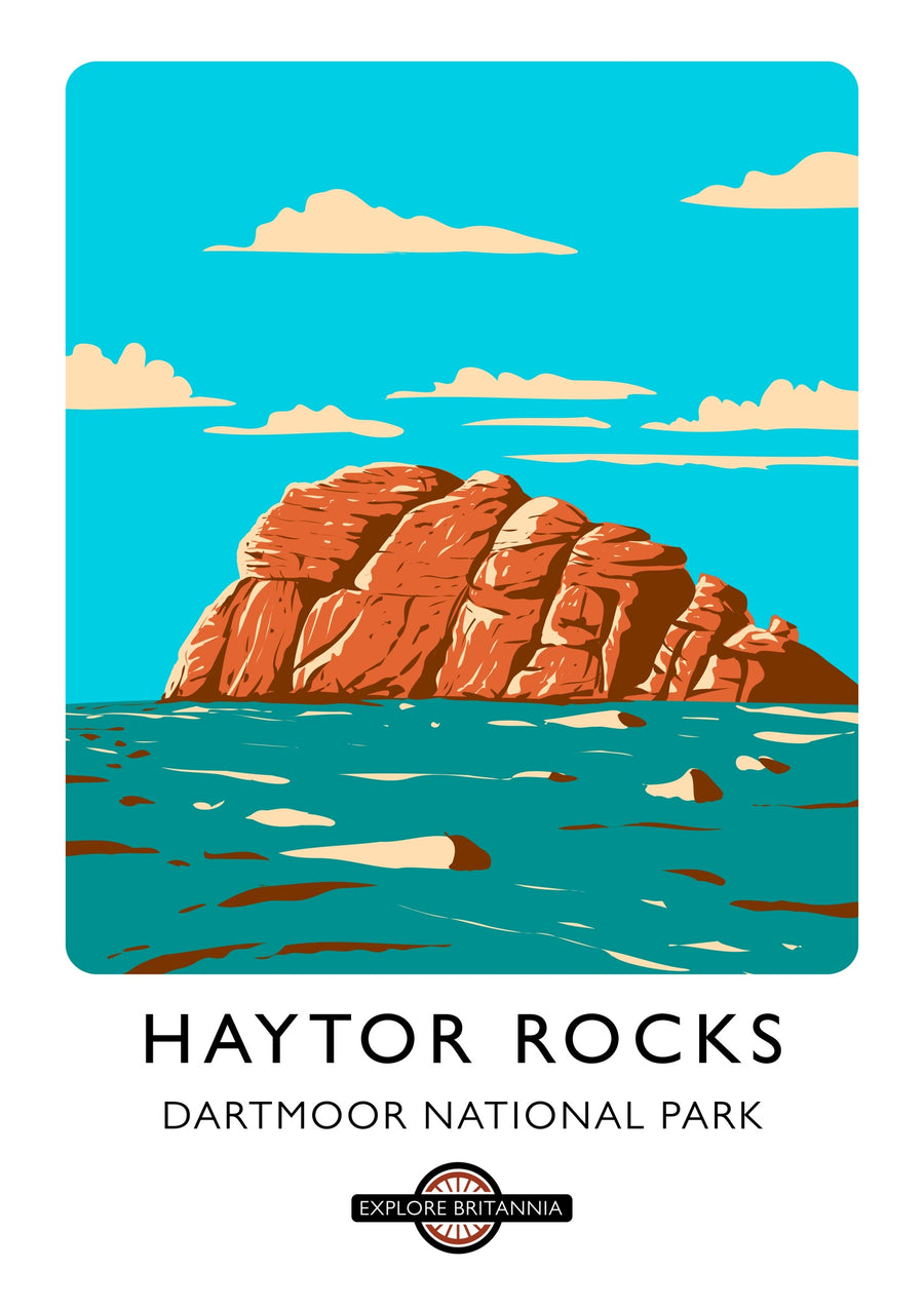 Haytor Rocks, Nationaal Park Dartmoor - Print only