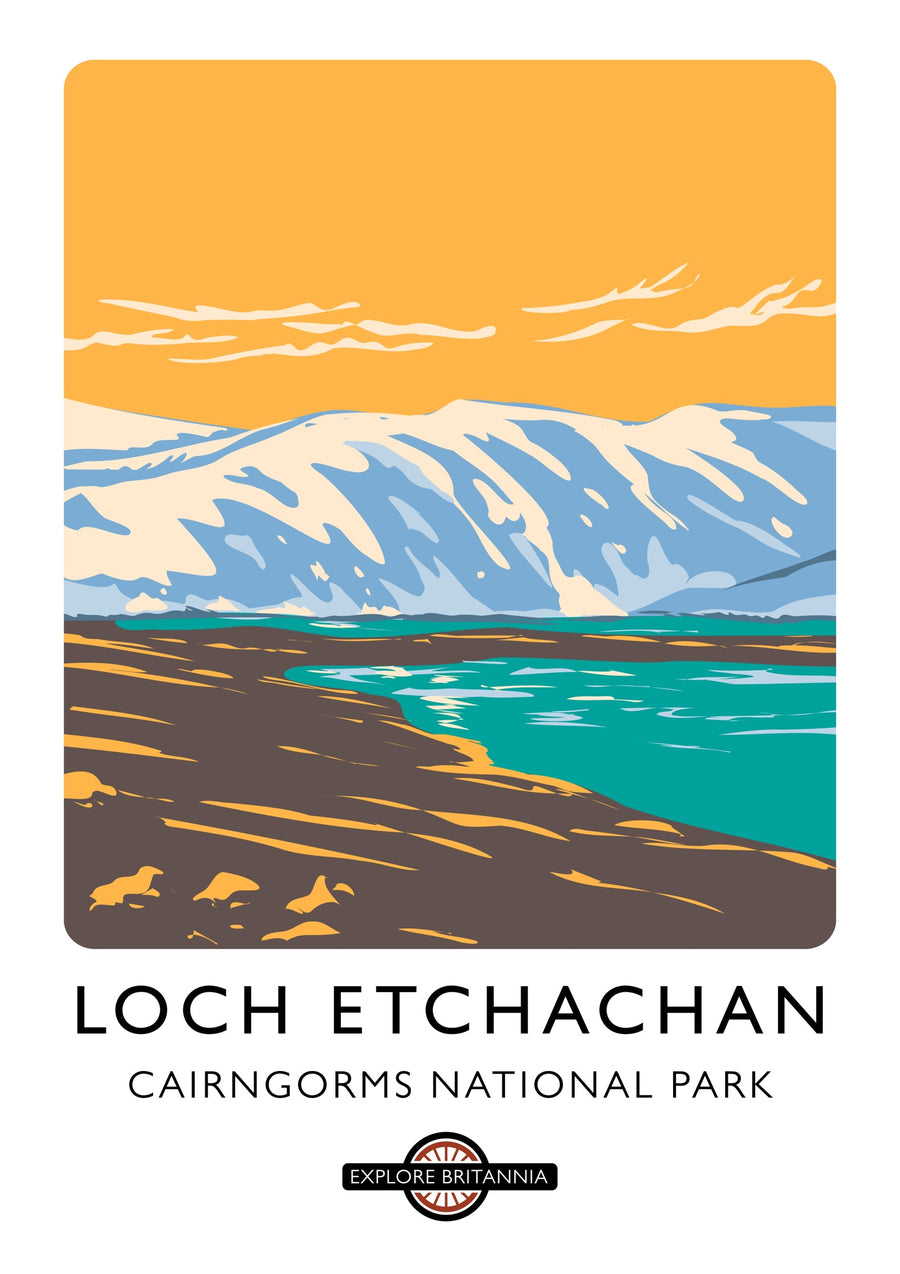 Loch Etchahan, Cairngorms nationalpark - Print only