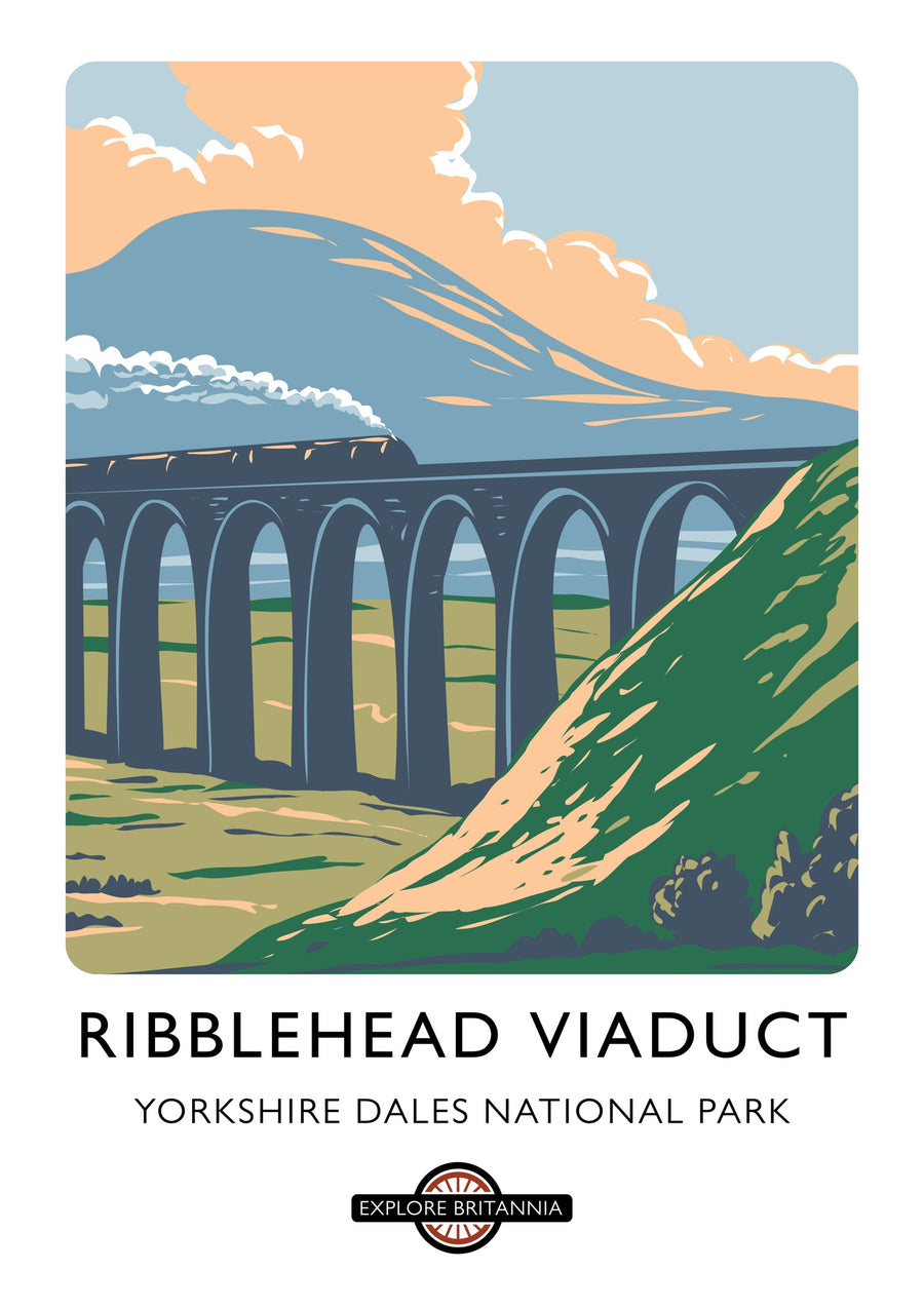 Ribblehead Viaduct, Yorkshire Dales Nationaal Park - Print only