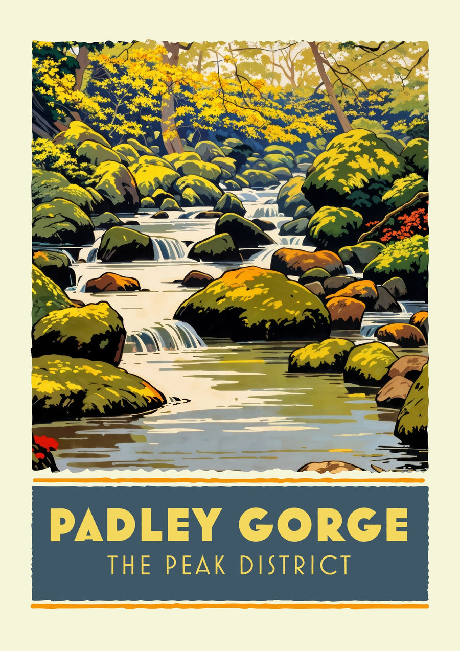 Padley Gorge, The Peak District - Print only