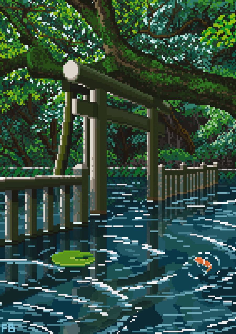 The Mysterious Pond - Print only
