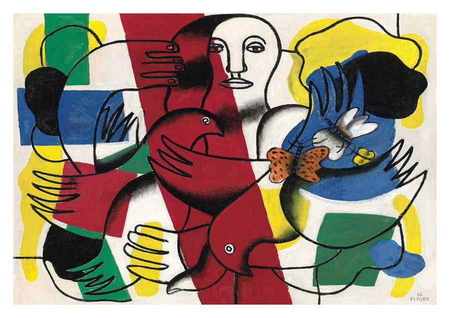 Composition avec deux papillons - Print only
