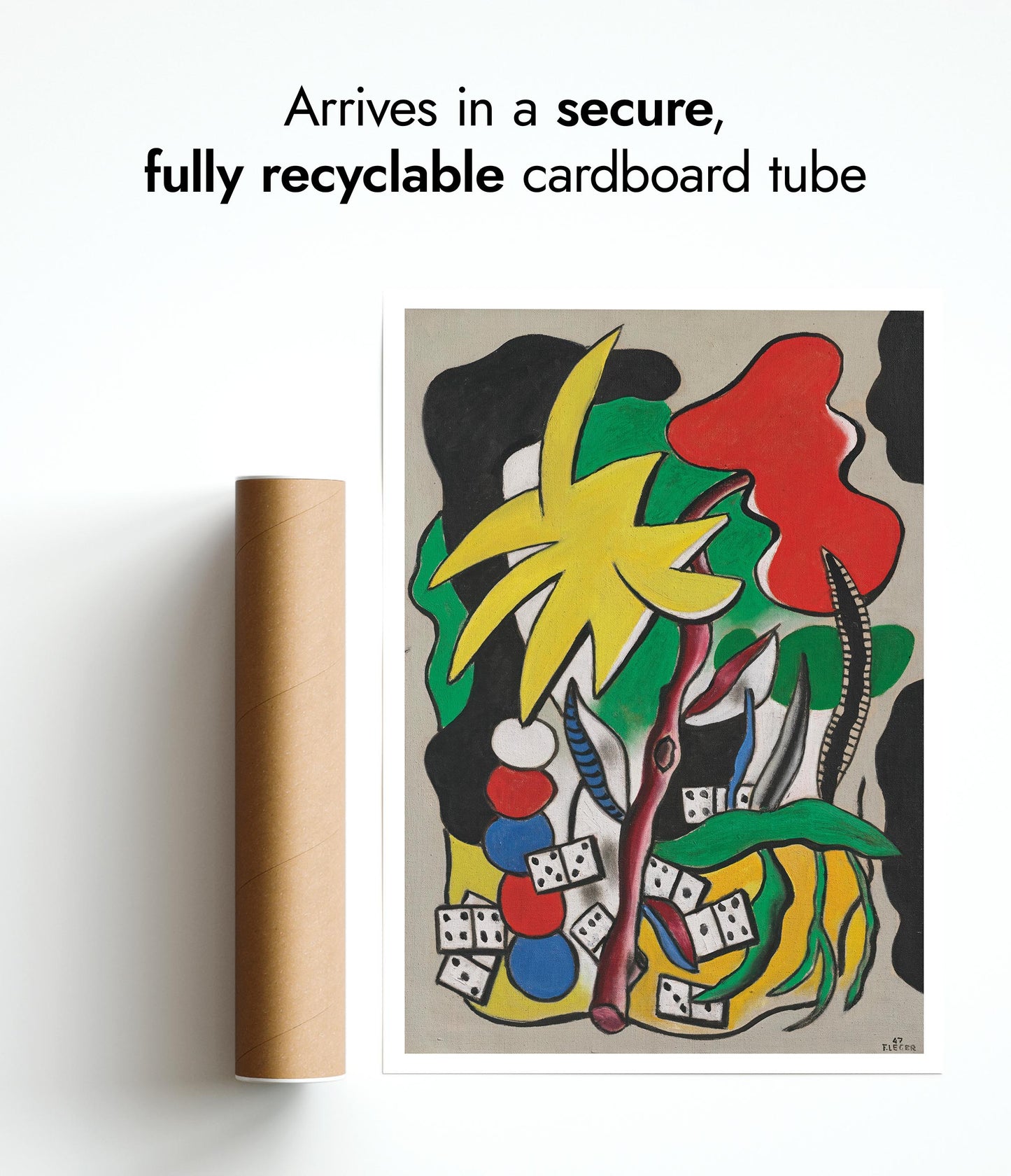 Komposition med dominobrickor