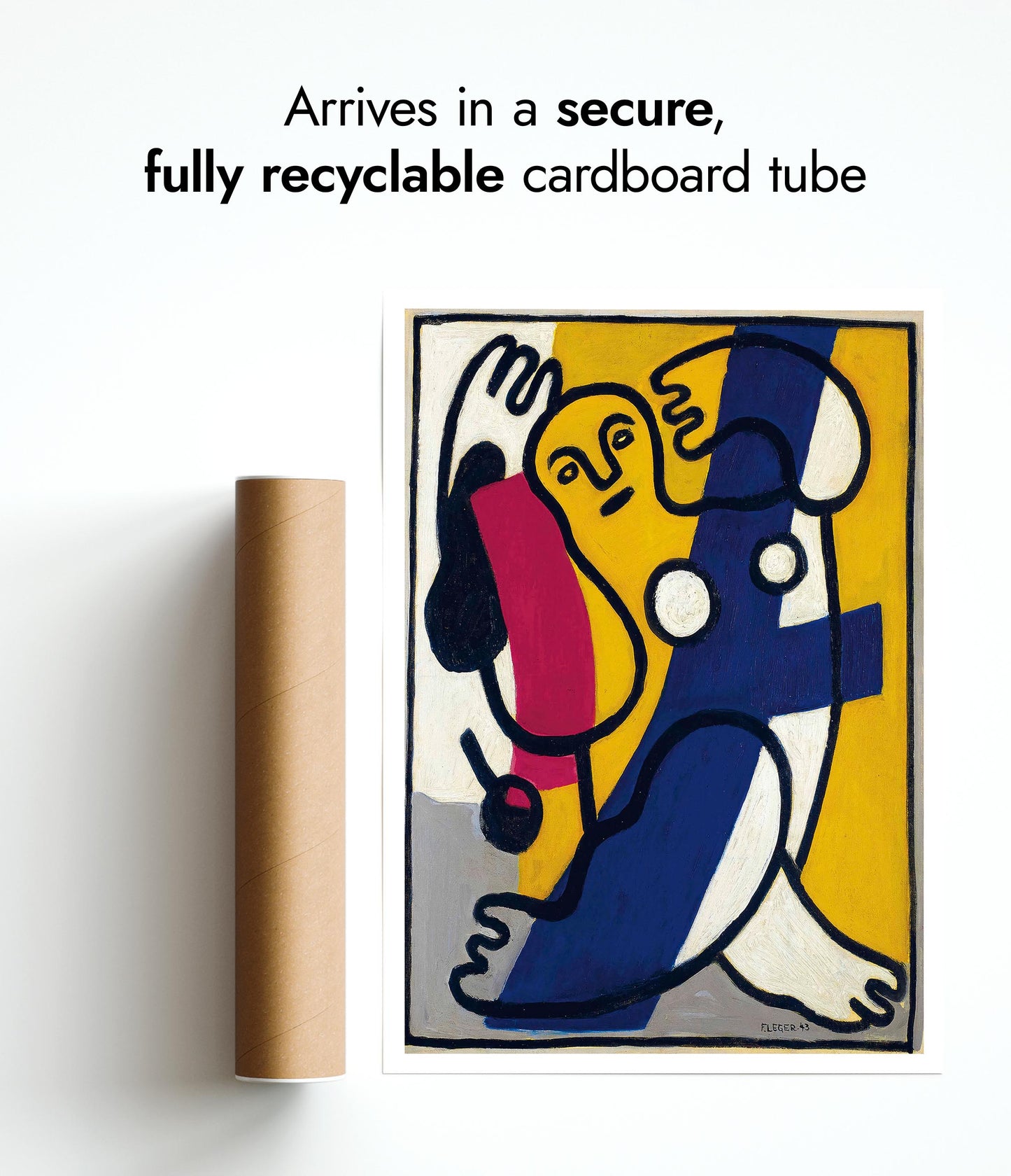 Tänzer in Gelb und Blau