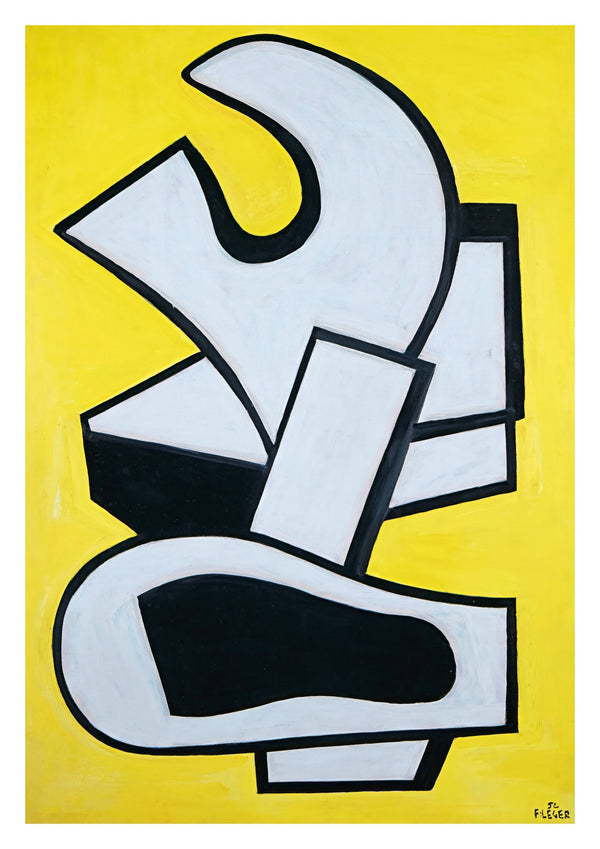 Mural on Yellow Background