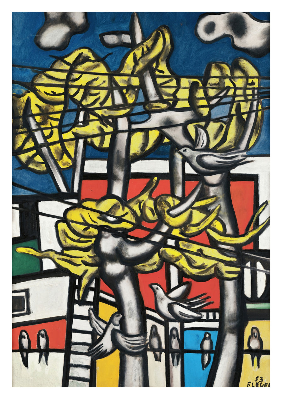 Oiseaux dans les arbres - Print only