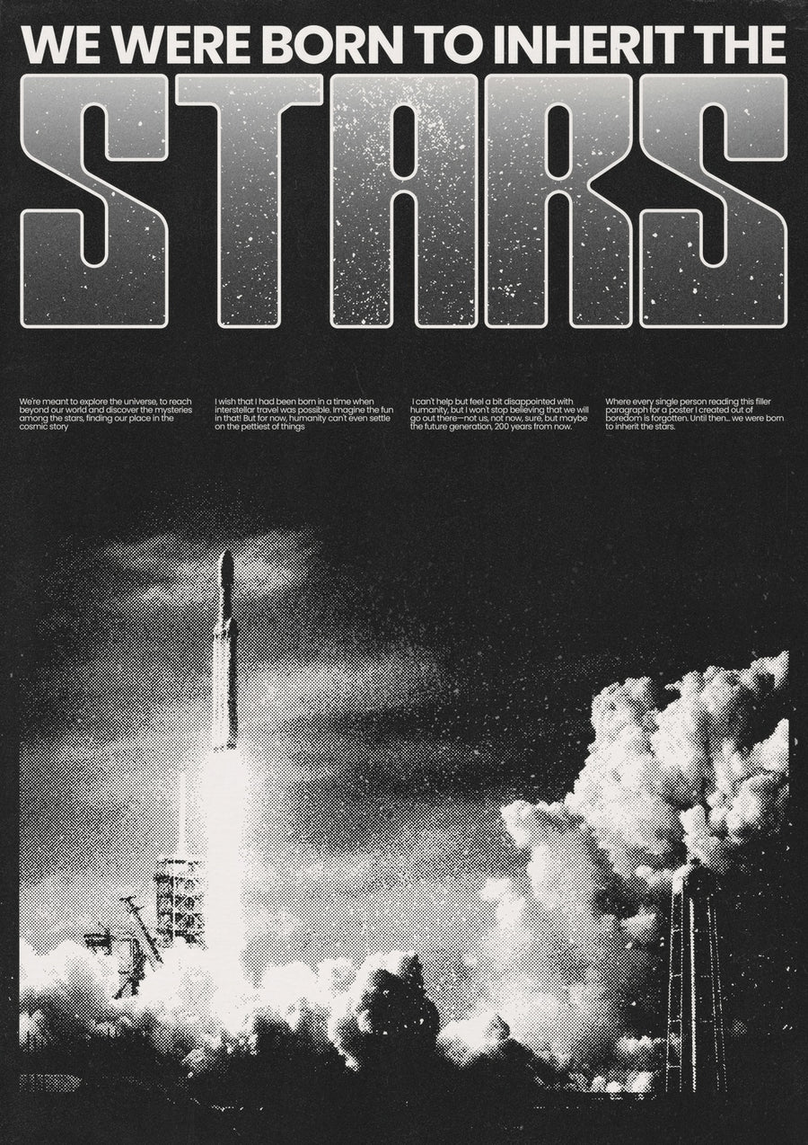 We Were Born To Inherit The Stars I - Print only