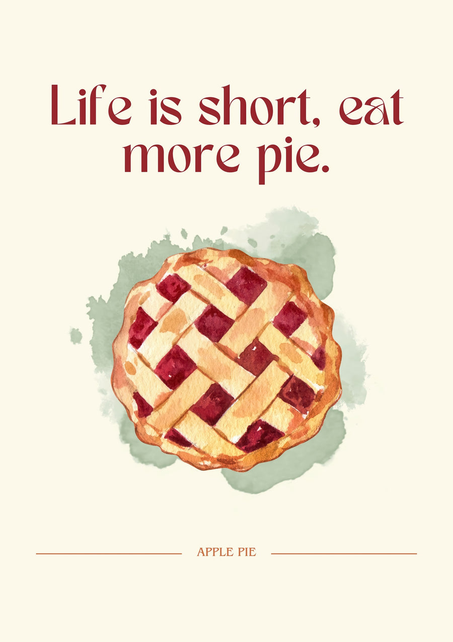 Mangez plus de tarte - Print only