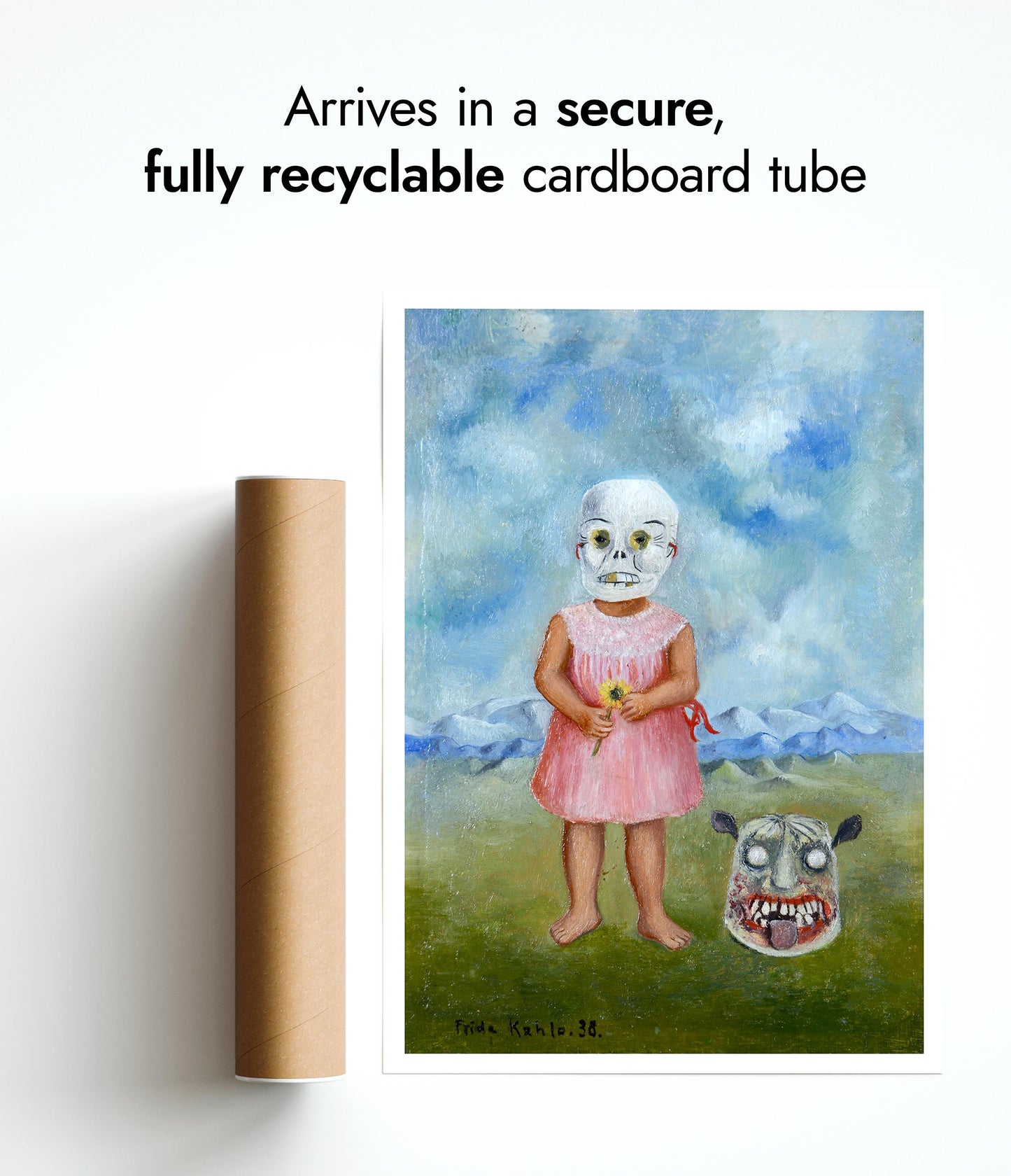 Girl with Death Mask