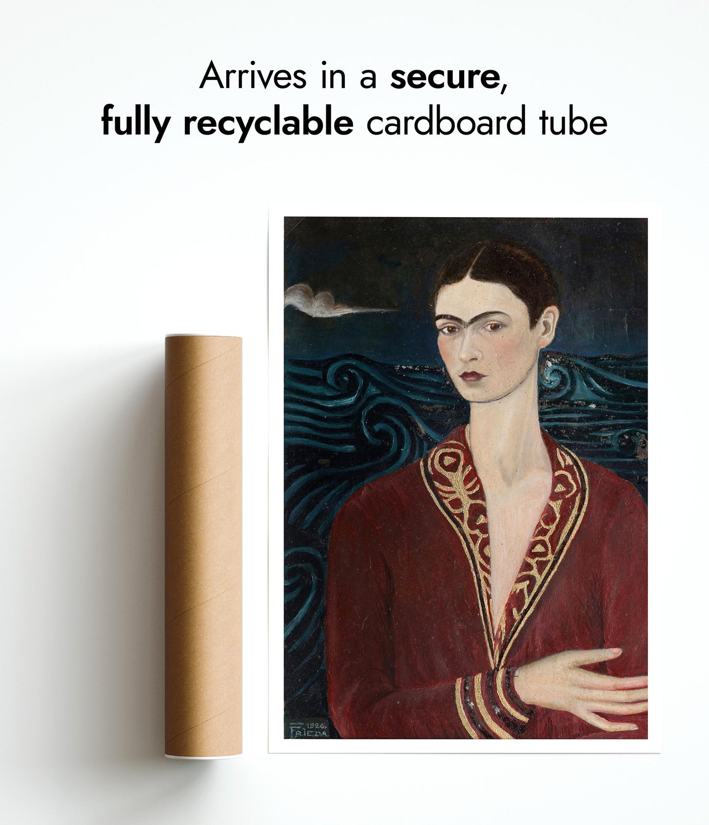 Self-Portrait Wearing a Velvet Dress