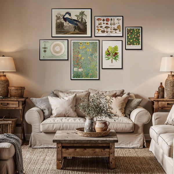 Galerie murale de ferme vintage