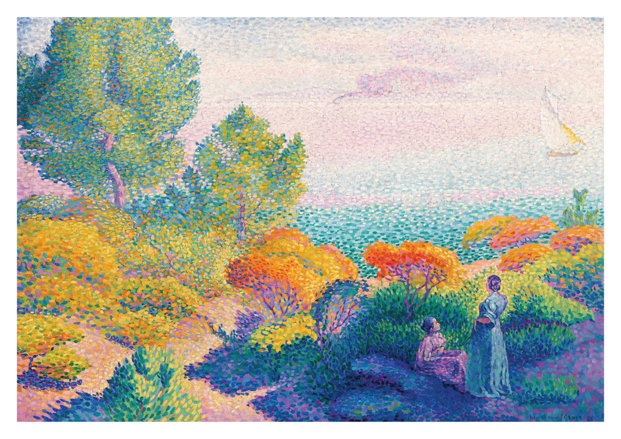 Twee vrouwen bij de kust, Middellandse Zee - Print only
