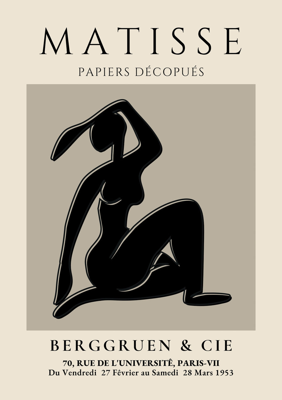 Femme Abstraite II, Papier Découpés - Print only
