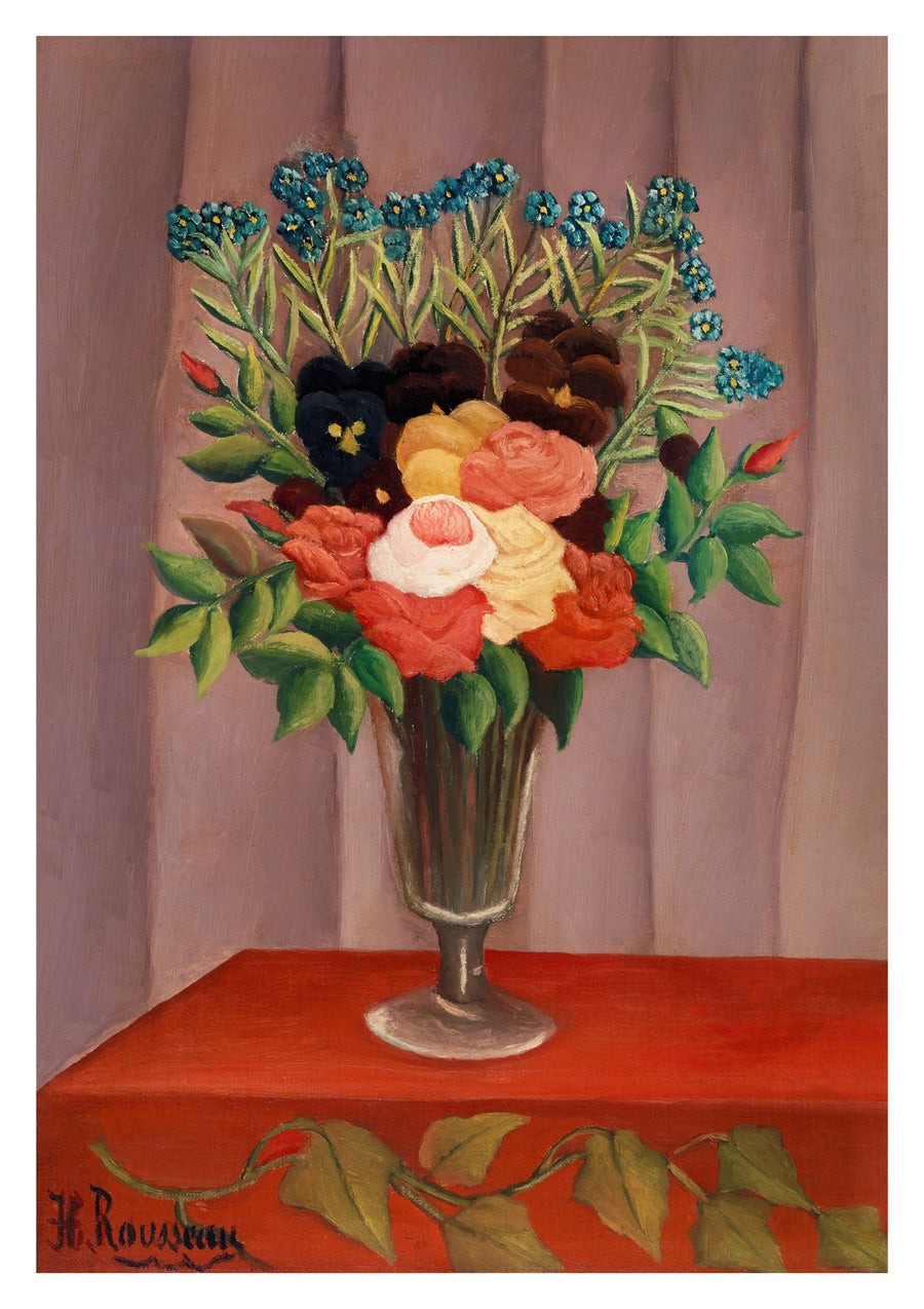 Bukett med blommor - Print only