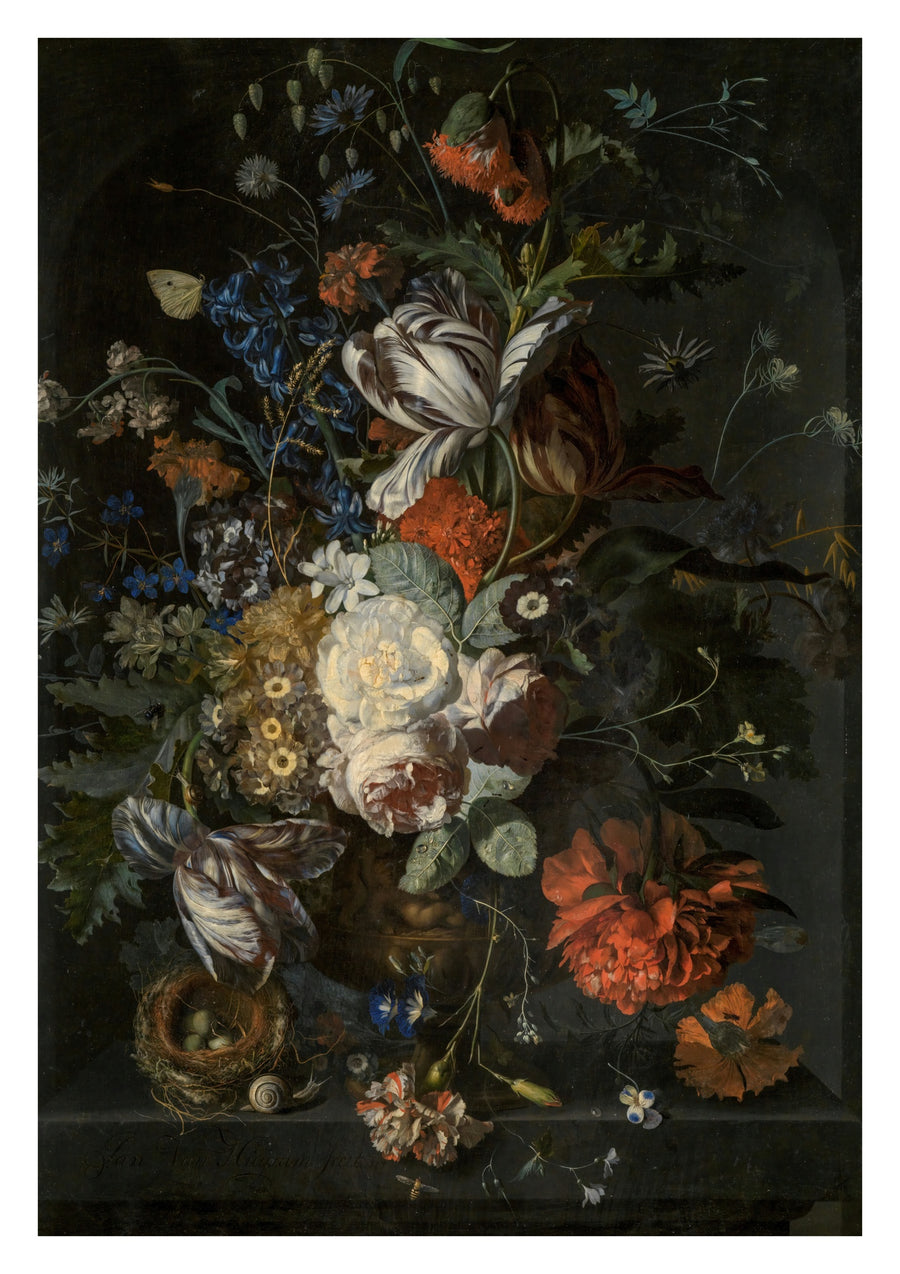 Bukett med blommor - Print only
