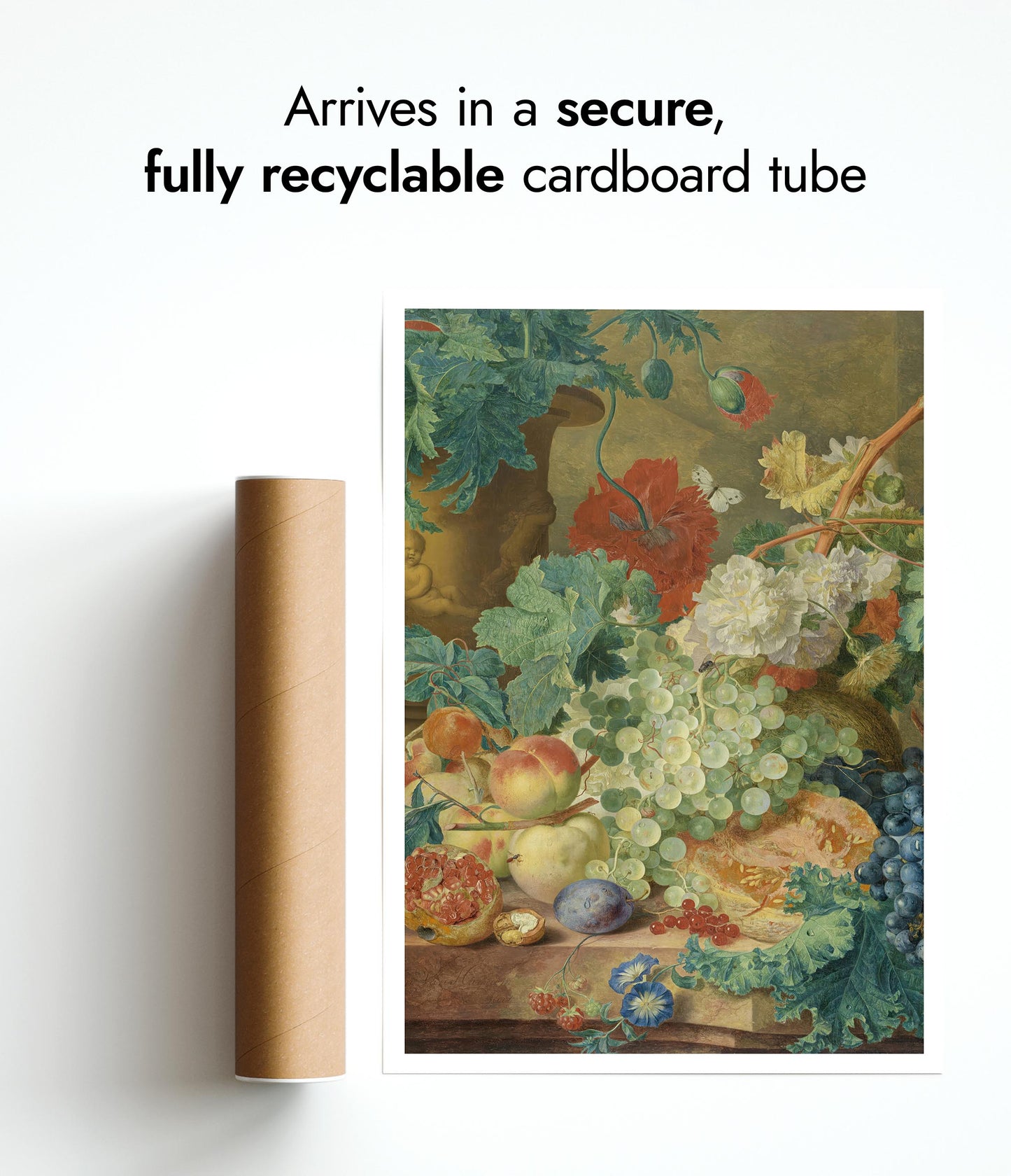 Nature morte avec fleurs et fruits