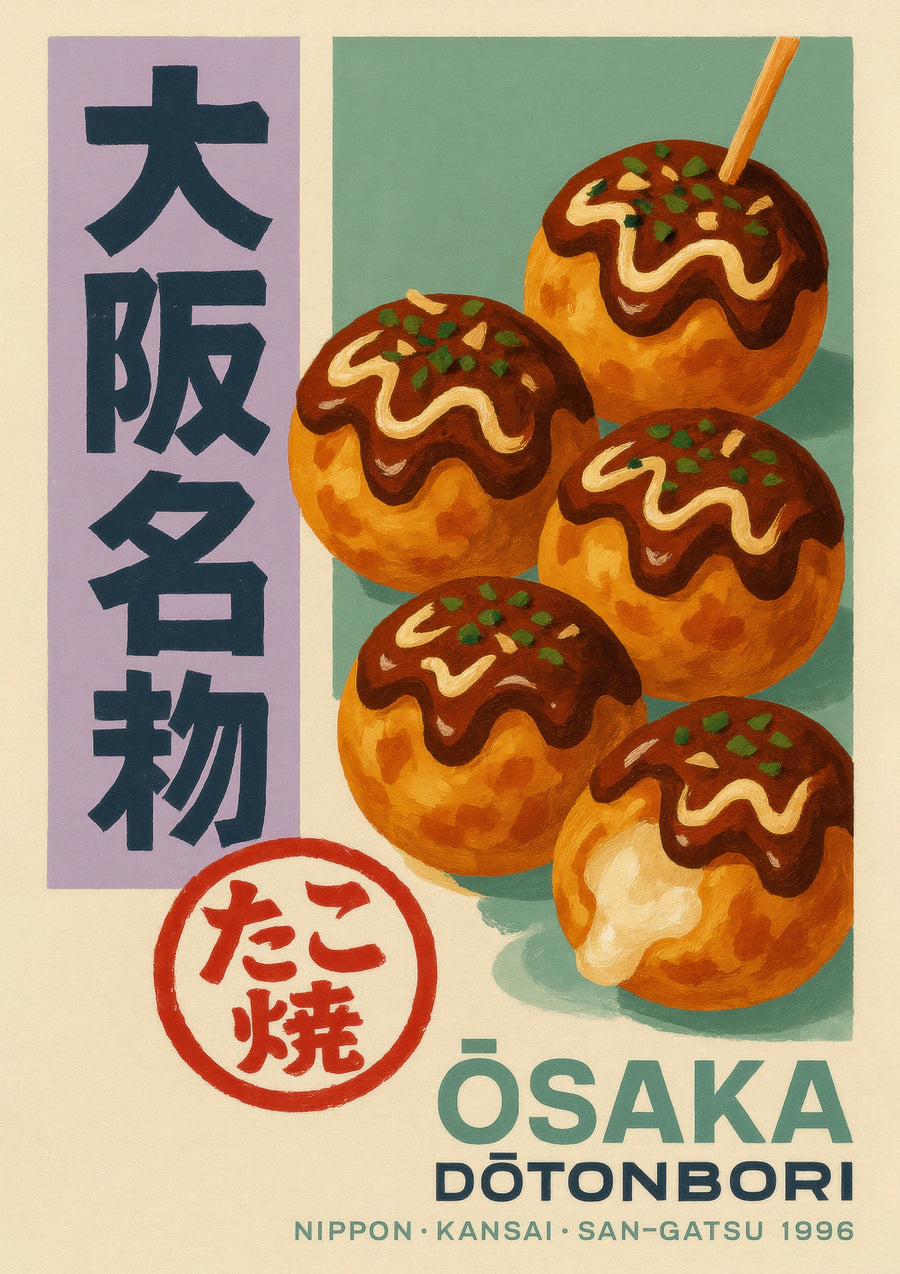 Osaka Dotonbori Takoyaki - Print only