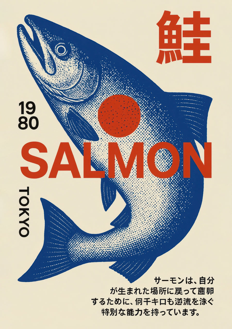 Tokyo Zalm 1980 - Print only