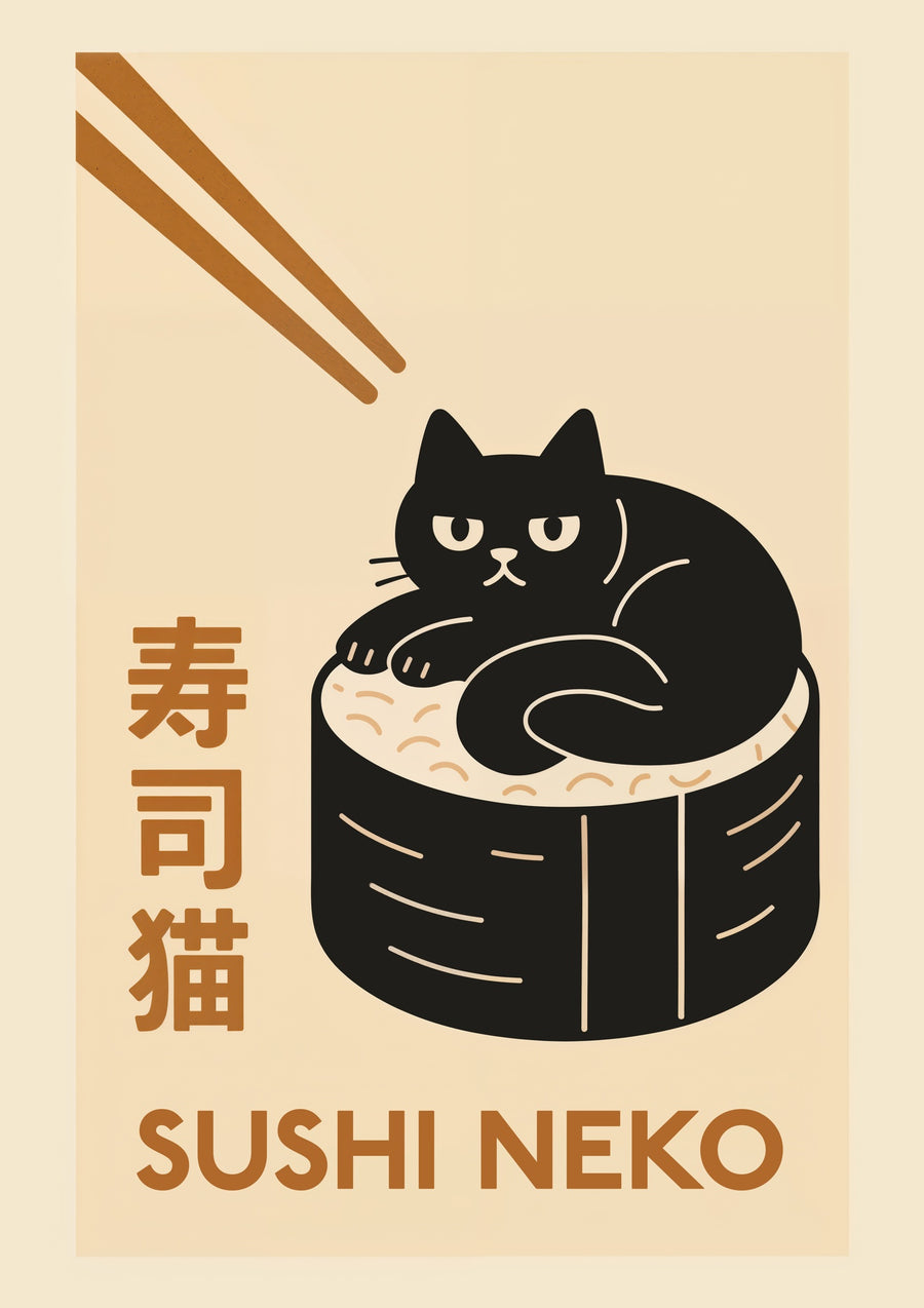 Sushi Neko - Print only