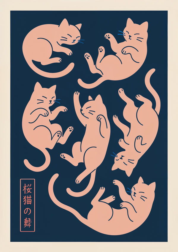 Chats japonais endormis