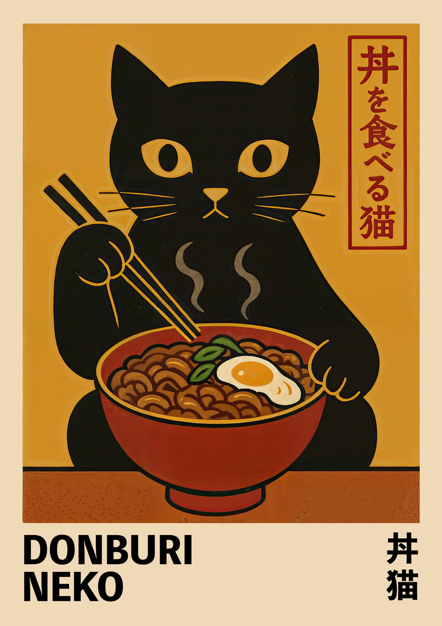 Donburi Neko - Print only