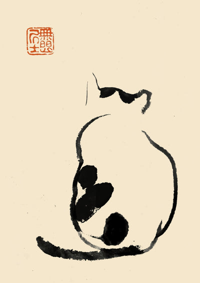 Minimalistisk katt