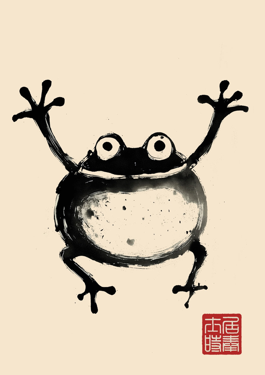 Hoji Happy Frog - Print only