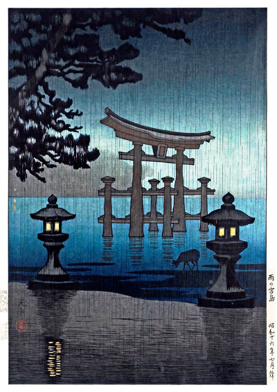 Miyajima in de regen