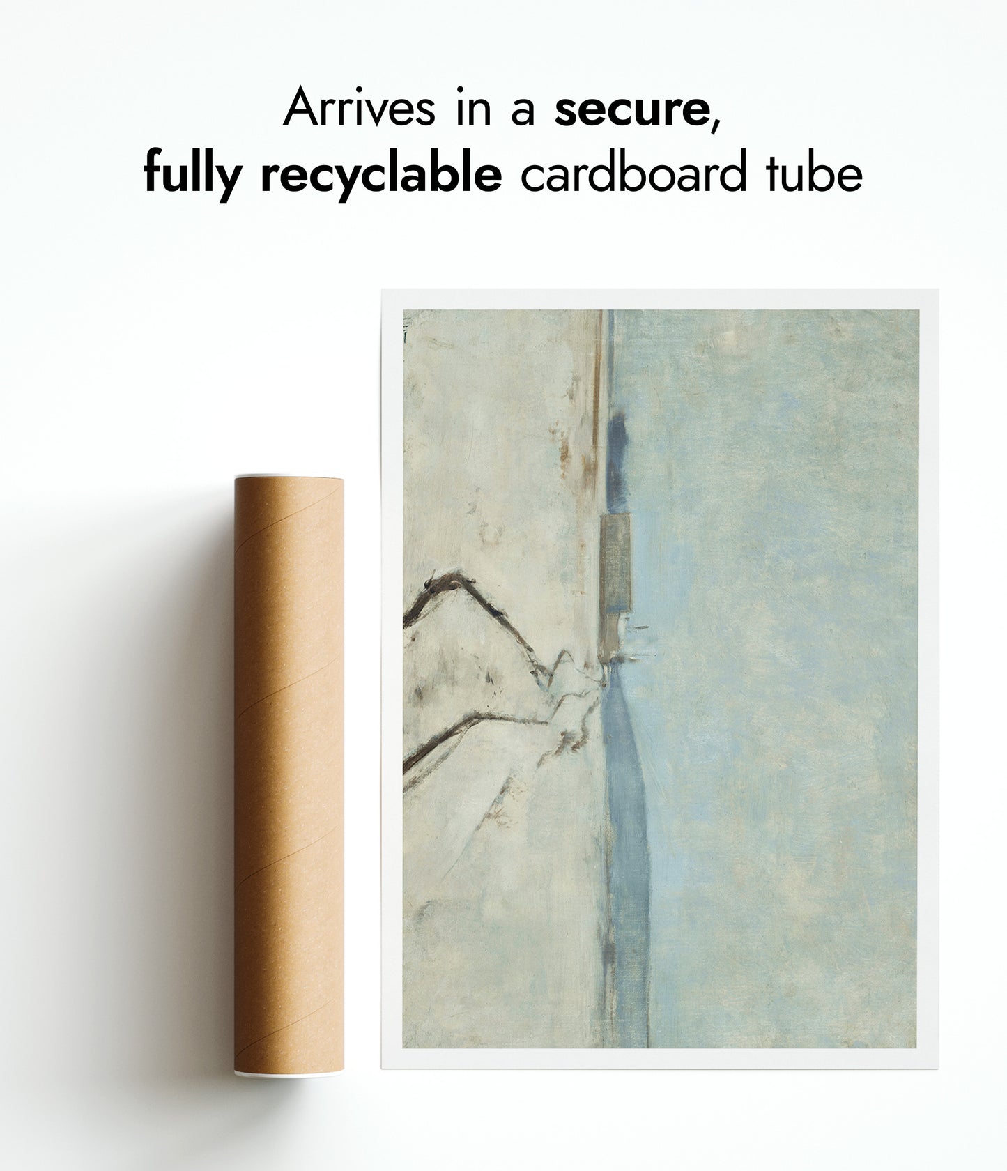 Langs de rivier, winter