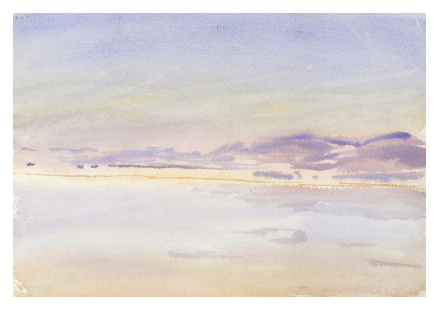 Coucher de soleil en mer - Print only