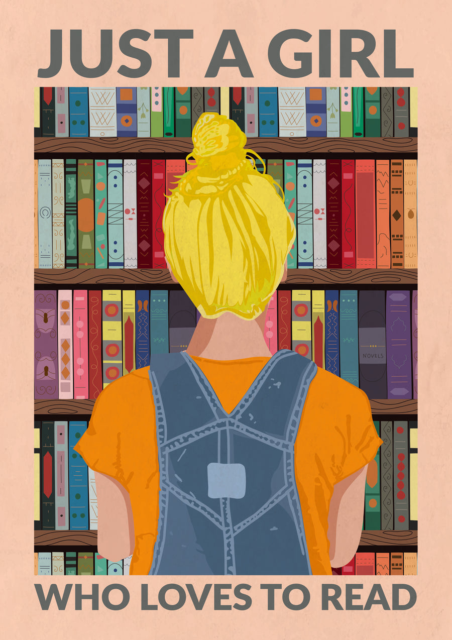 Just a Girl Read Blo - Print only