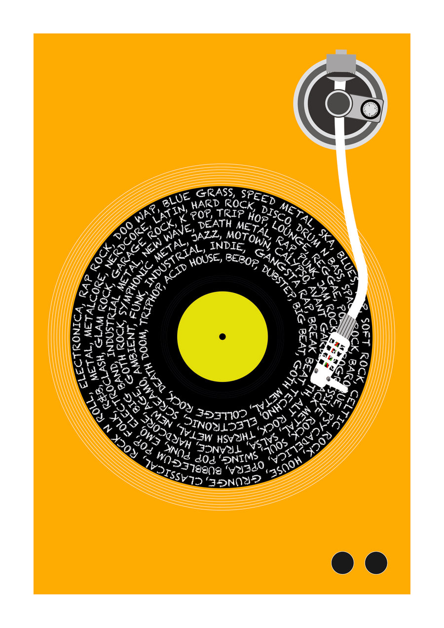 Vinyl Genres - Print only