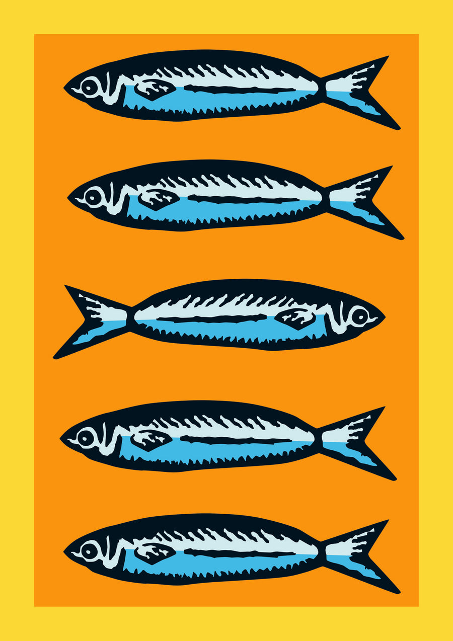 Sardines Orange - Print only