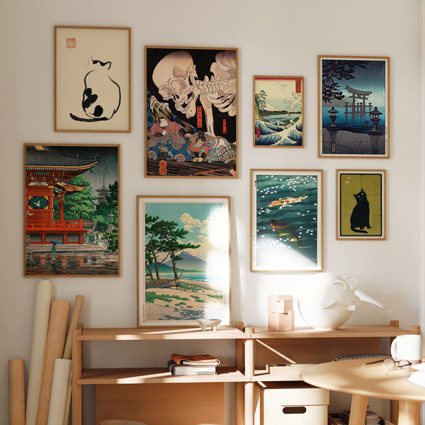 Mur de galerie japonais