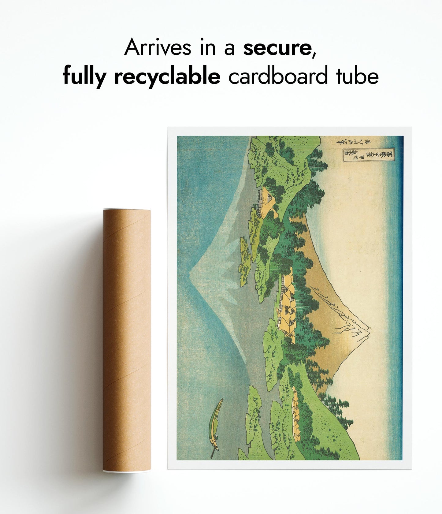 Reflection in Lake at Misaka in Kai Province