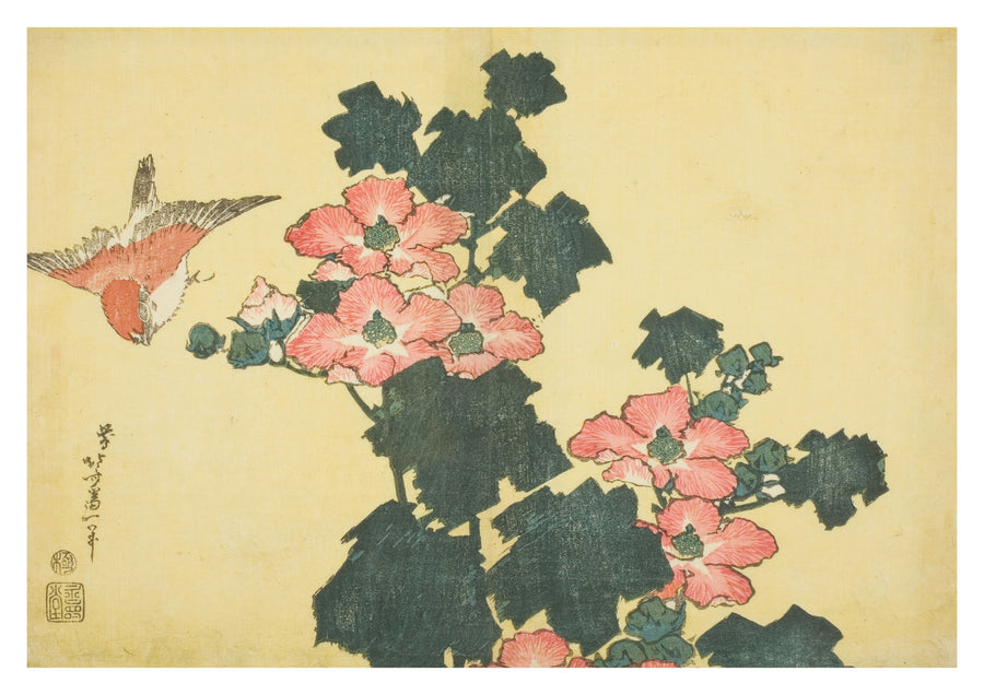 Hibiscus & Sparrow - Print only