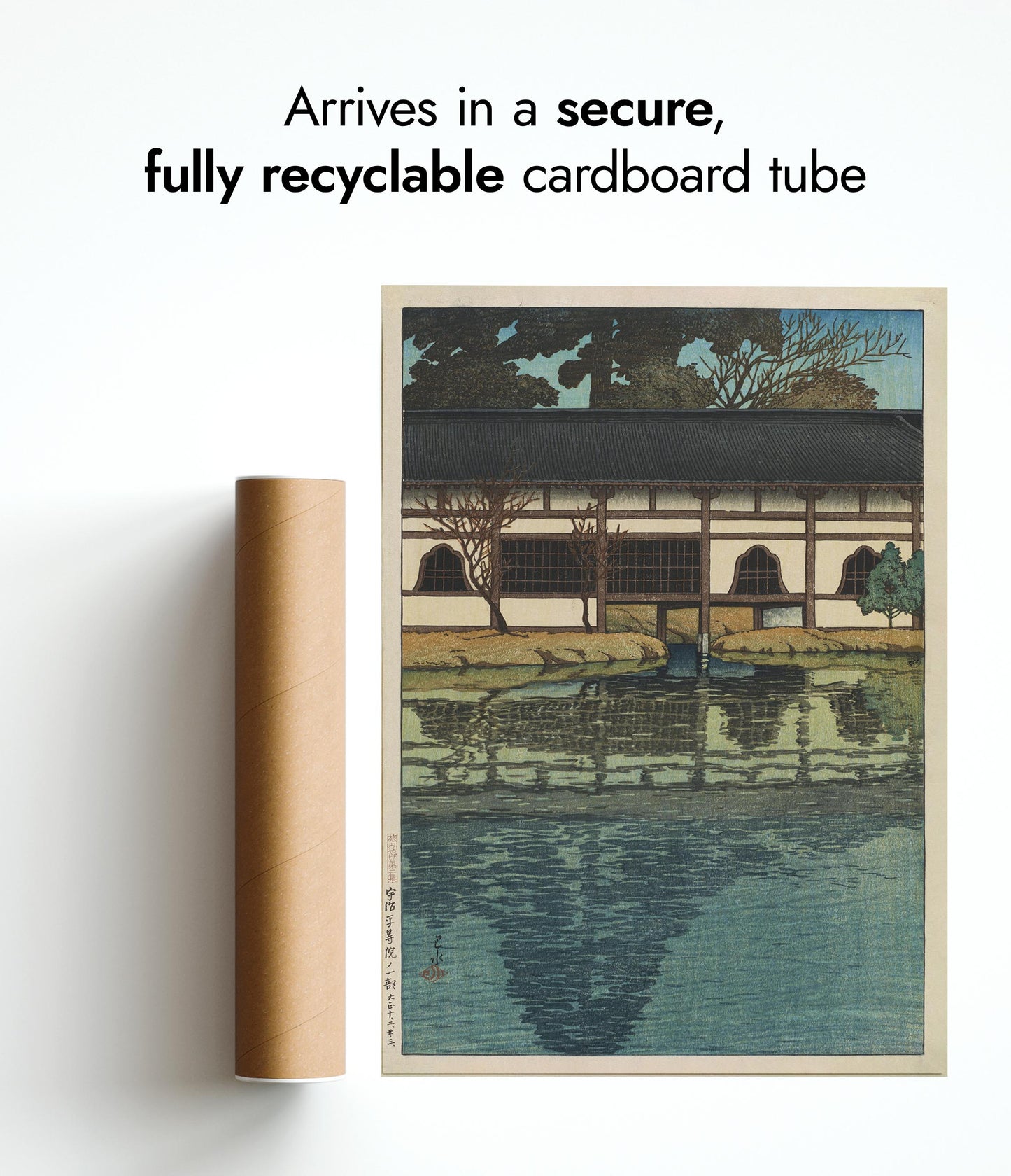 En sektion av Byodo-templet, Uji