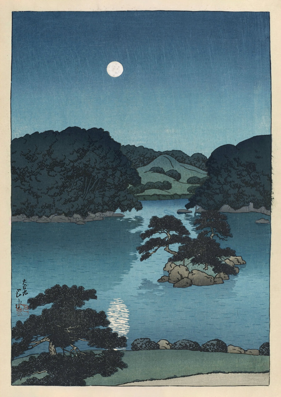 Moonlit Night (Daisensui Pond) - Print only