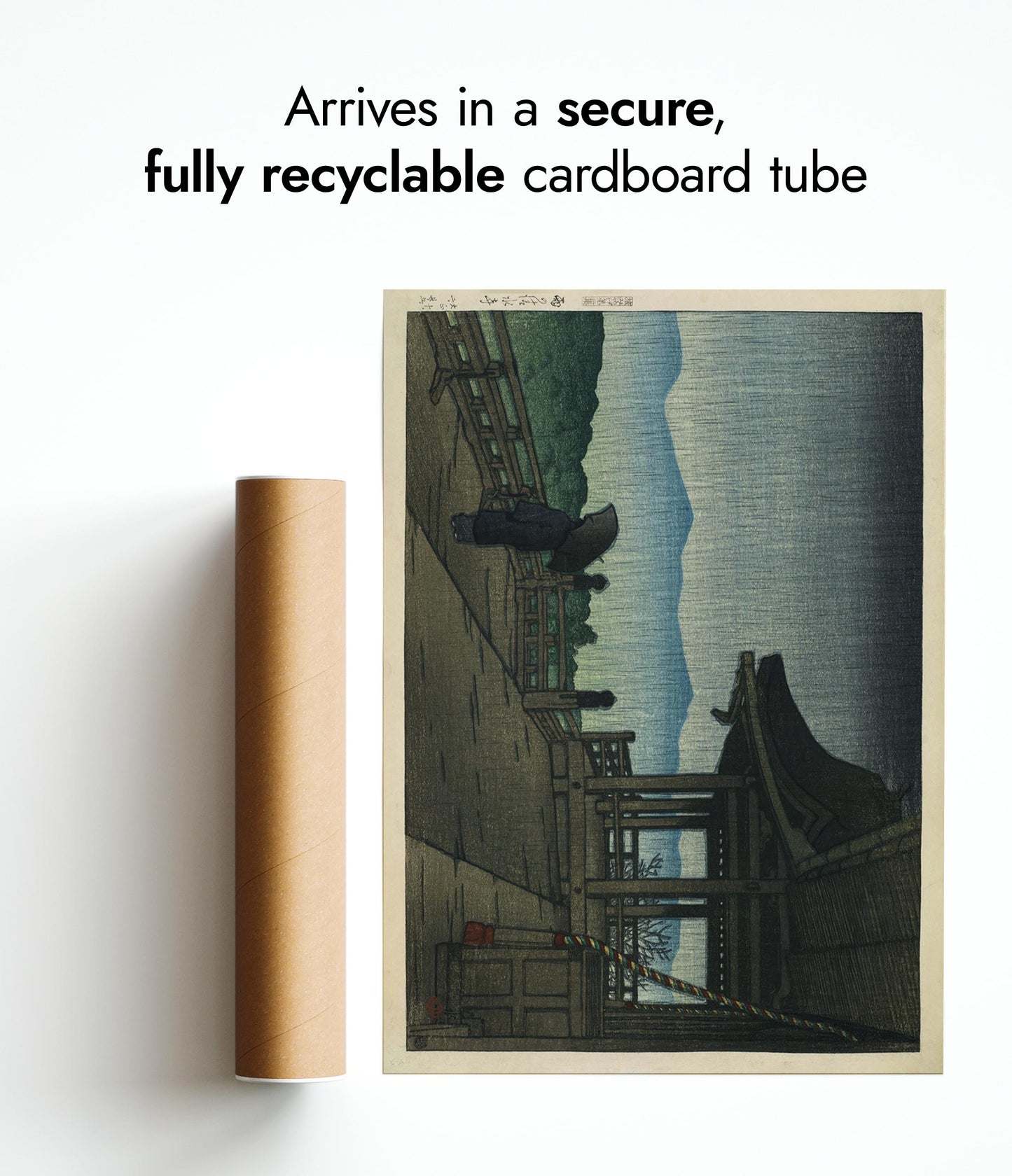 Regen bij de Kiyomizu-tempel