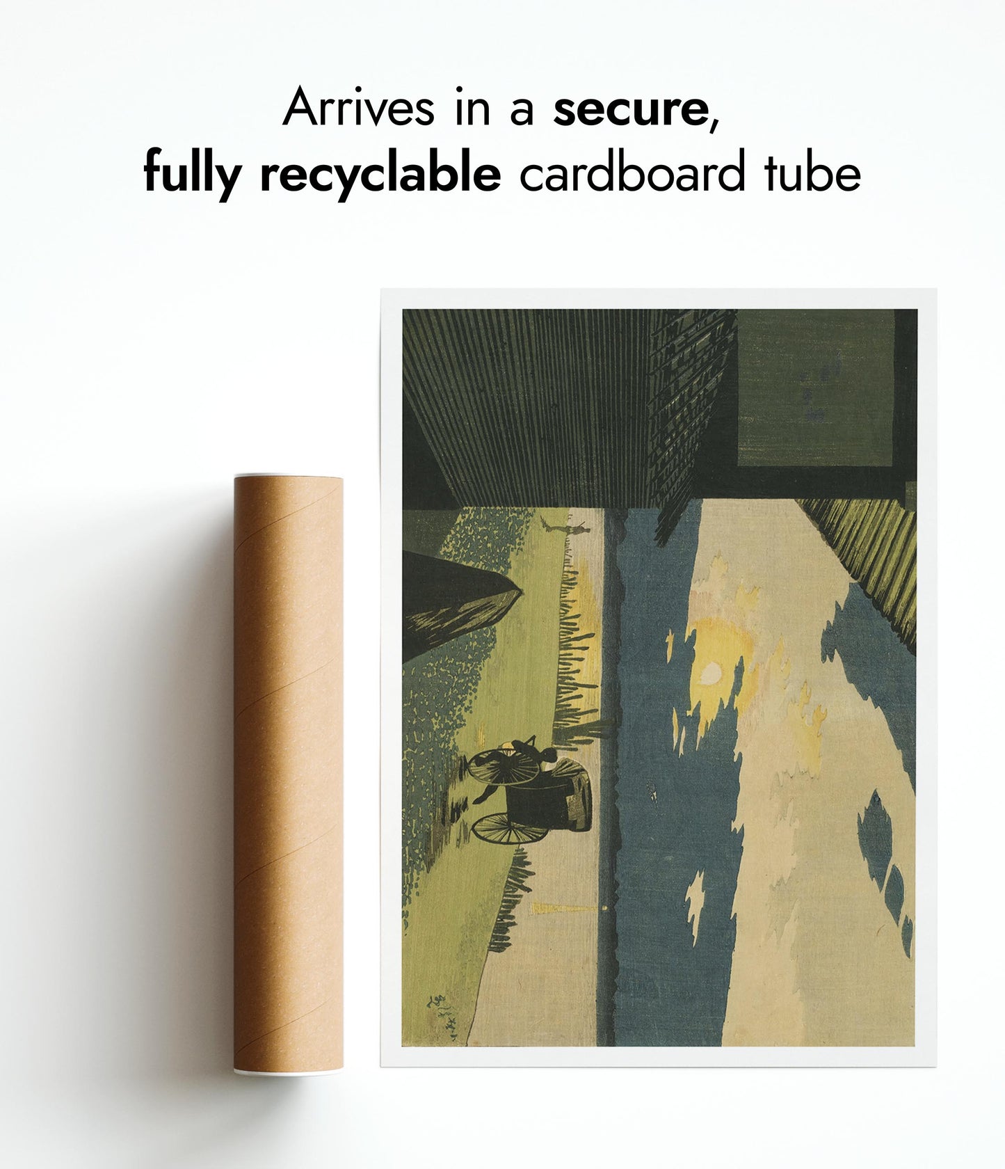 Utsikt över soluppgången vid Hyappongui i Ryogoku, Tokyo