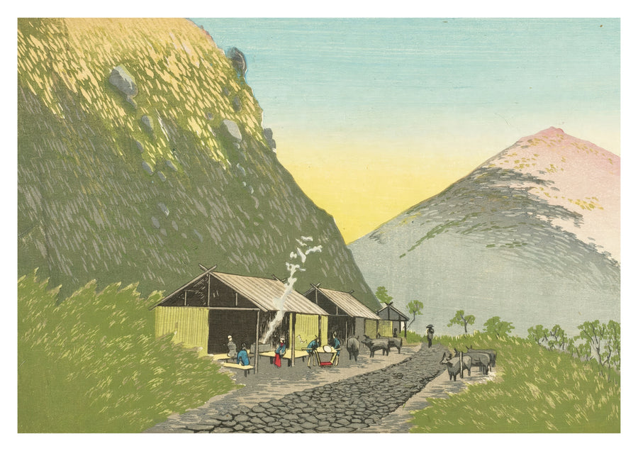 Sweet Sake House aan de voet van de berg Hakone - Print only