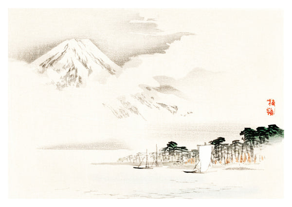 Uitzicht op de Mount Fuji