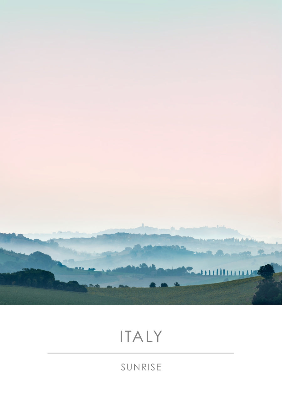 Lever de soleil, Italie - Print only