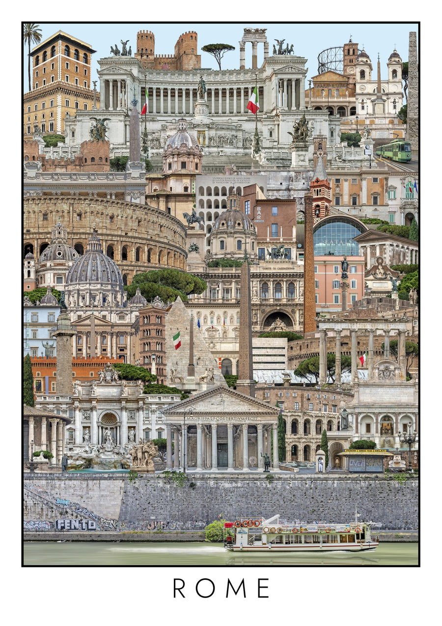 Rome stadsgezicht - Print only