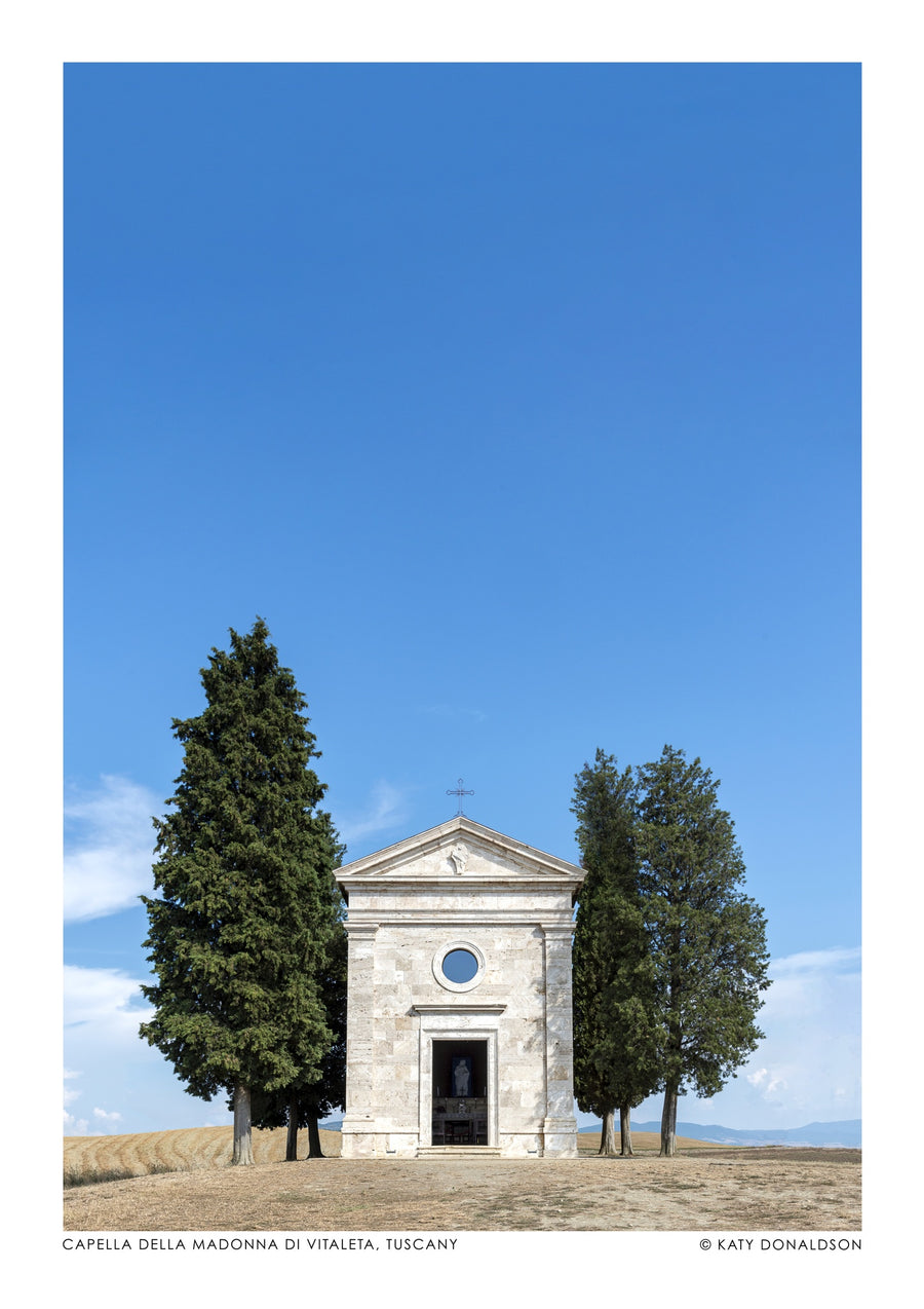 Capella Della Madonna Di Vitaleta, Toskana Porträt - Print only