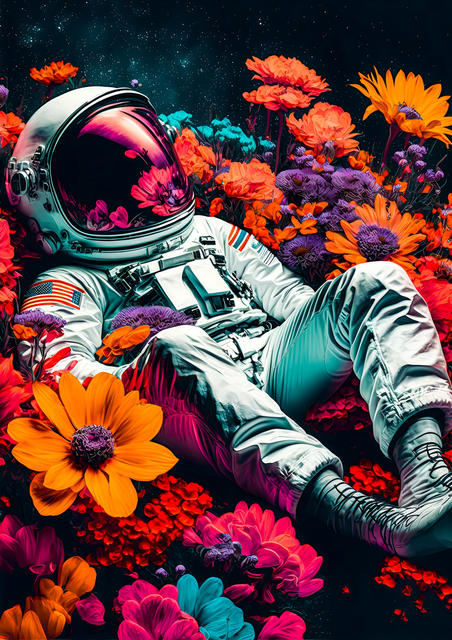 Astronautenblumen - Print only