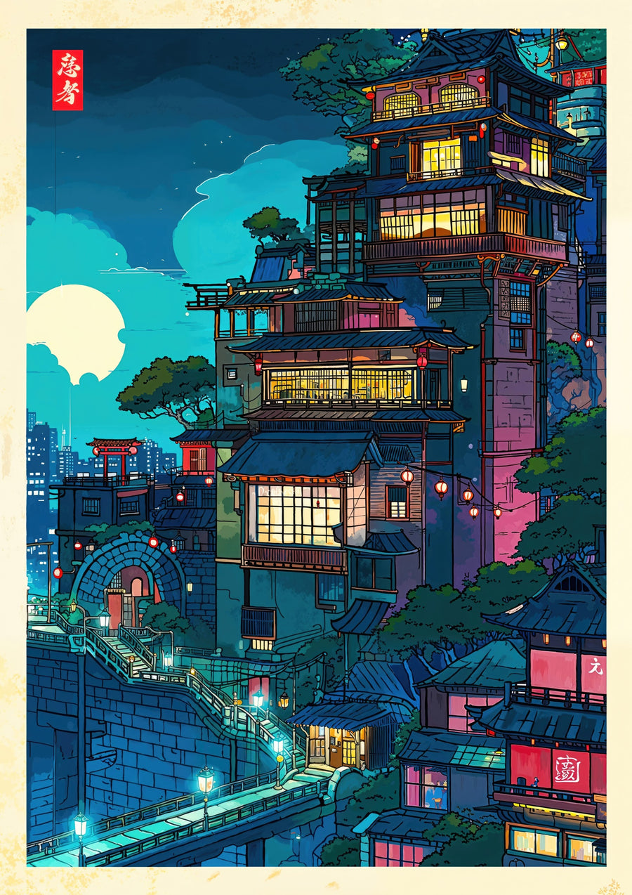 Anime Stad 1 - Print only