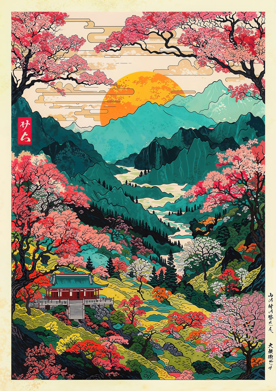Mount Yoshino Valley - Print only