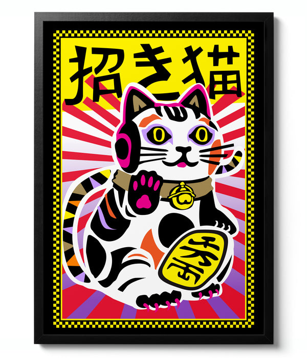Psychedelic Maneki Neko Cat